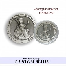 3D Antique pewter casting coin medal